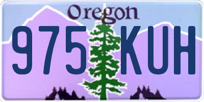 OR license plate 975KUH