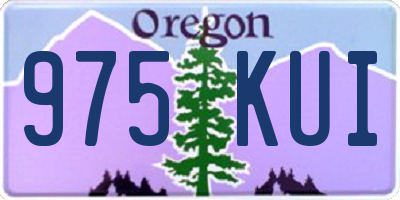 OR license plate 975KUI