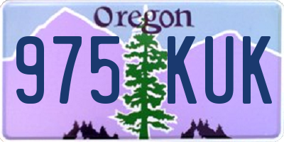 OR license plate 975KUK