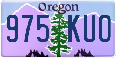OR license plate 975KUO