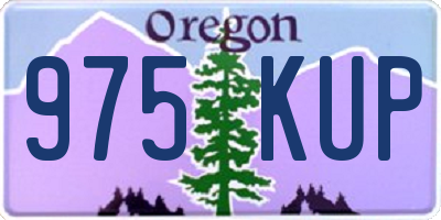 OR license plate 975KUP