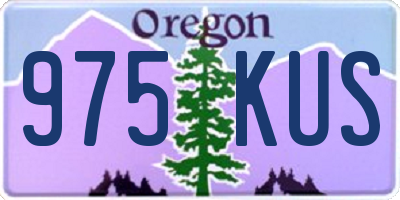 OR license plate 975KUS