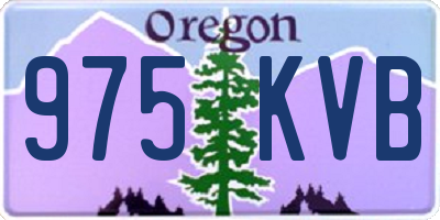 OR license plate 975KVB