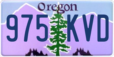 OR license plate 975KVD