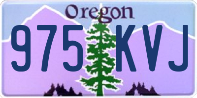 OR license plate 975KVJ
