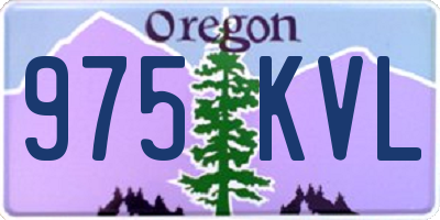 OR license plate 975KVL
