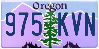 OR license plate 975KVN