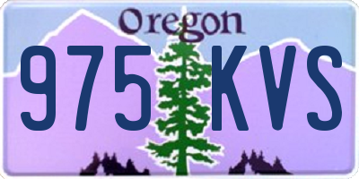OR license plate 975KVS