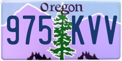OR license plate 975KVV