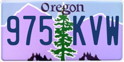 OR license plate 975KVW