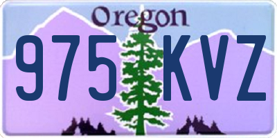 OR license plate 975KVZ