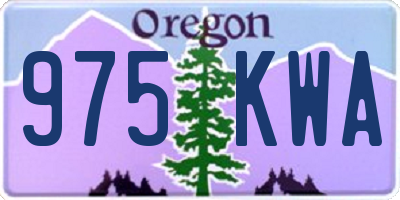 OR license plate 975KWA