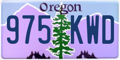 OR license plate 975KWD