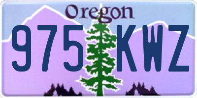 OR license plate 975KWZ