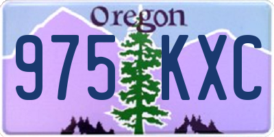 OR license plate 975KXC