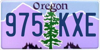 OR license plate 975KXE