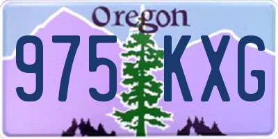 OR license plate 975KXG