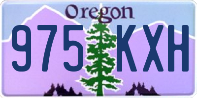 OR license plate 975KXH