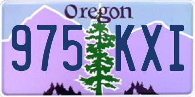 OR license plate 975KXI