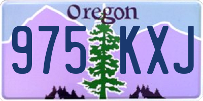 OR license plate 975KXJ