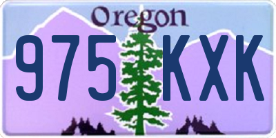 OR license plate 975KXK