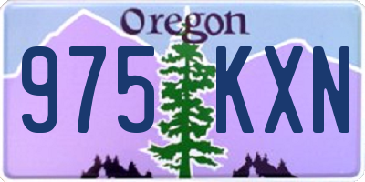 OR license plate 975KXN