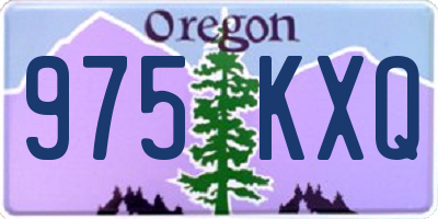 OR license plate 975KXQ