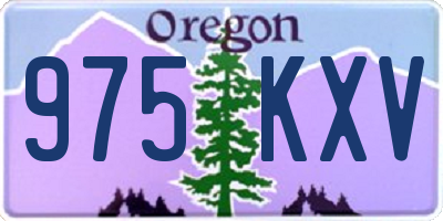 OR license plate 975KXV