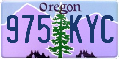 OR license plate 975KYC