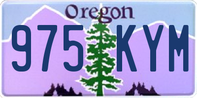 OR license plate 975KYM