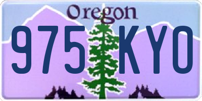 OR license plate 975KYO
