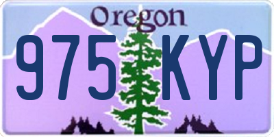 OR license plate 975KYP