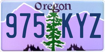 OR license plate 975KYZ