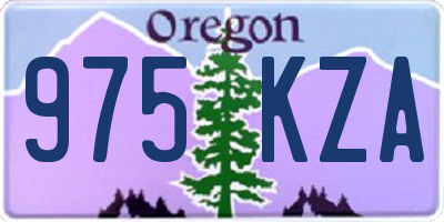 OR license plate 975KZA