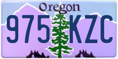OR license plate 975KZC