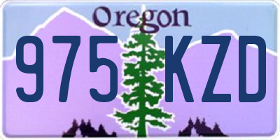 OR license plate 975KZD