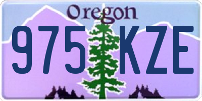 OR license plate 975KZE