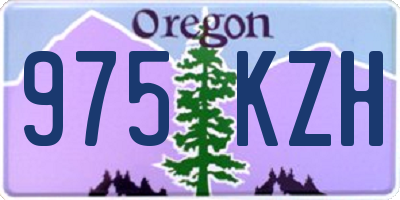 OR license plate 975KZH