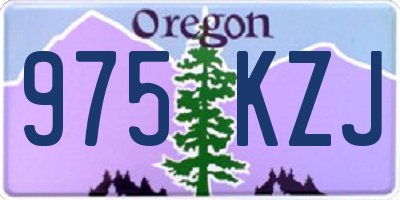 OR license plate 975KZJ