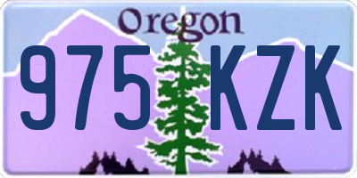 OR license plate 975KZK