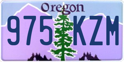 OR license plate 975KZM