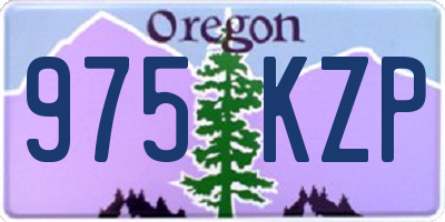 OR license plate 975KZP
