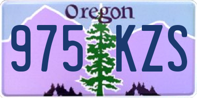 OR license plate 975KZS