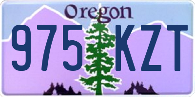 OR license plate 975KZT