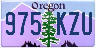 OR license plate 975KZU