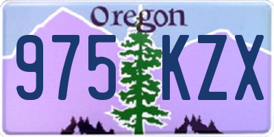 OR license plate 975KZX
