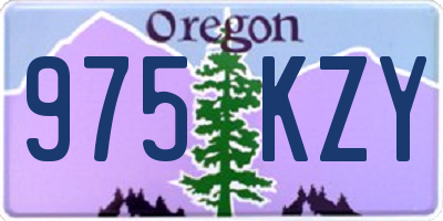 OR license plate 975KZY