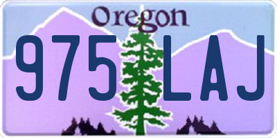 OR license plate 975LAJ