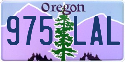 OR license plate 975LAL