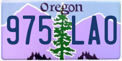 OR license plate 975LAO